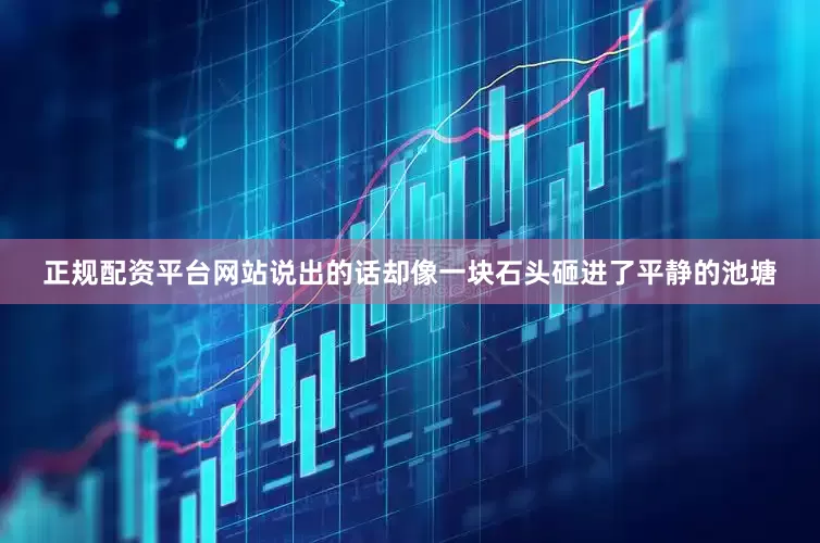 正规配资平台网站说出的话却像一块石头砸进了平静的池塘